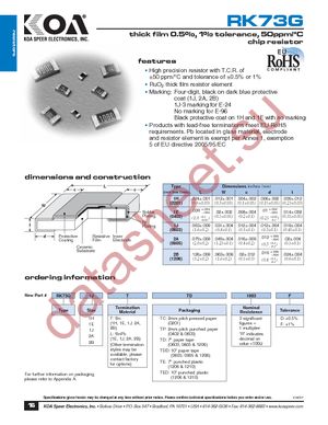 RK73G1JTTD2551F datasheet  